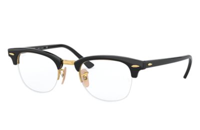 Ray Ban Prescription Glasses Clubmaster Gaze Rb4354v Black Injected 0rx4354v0049 Ray Ban Usa