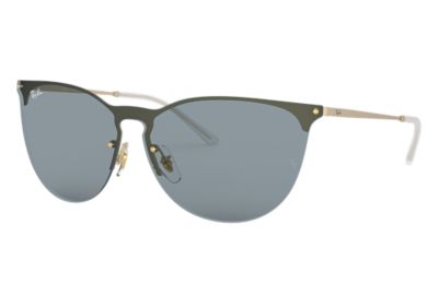 Rayban Ray Ban Rb3652 Unisex Sunglasses Lenses Blauw Frame Goud 901380 01 41 rayban kopen in de aanbieding