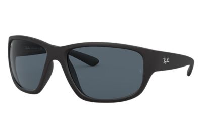 Rayban Ray Ban Rb4300 Unisex Sunglasses Lenses Blauw Frame Zwart 601Sr5 63 18 rayban kopen in de aanbieding