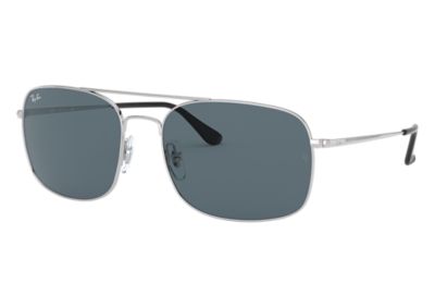 Rayban Ray Ban Rb3611 Unisex Sunglasses Lenses Blauw Frame Zilver 003R5 60 18 rayban kopen in de aanbieding