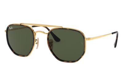 Ray-Ban Marshal Ii RB3648M Gold - Steel - Green Lenses - 0RB3648M00152 ...