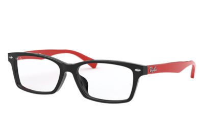 ray ban red and black frames