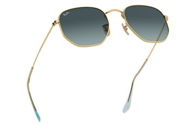 Ray Ban Hexagonal Flat Lenses Rb3548n Gold Steel Blue Lenses 0rb3548nm51 Ray Ban Norway