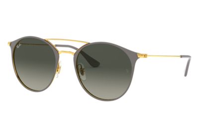 Rayban Ray Ban Rb3546 Unisex Sunglasses Lenses Grijs Frame Goud 917471 49 20 rayban kopen in de aanbieding