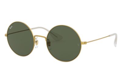 Rayban Ray Ban Ja Jo Unisex Sunglasses Lenses Groen Frame Goud Rb3592 901371 50 20 rayban kopen in de aanbieding