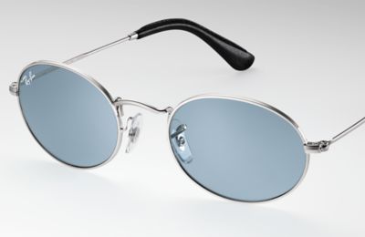 ray ban oval blue