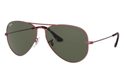red frame ray ban sunglasses