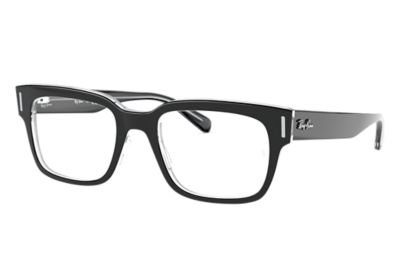 Ray Ban Prescription Glasses Jeffrey Optics Rb53 Black Acetate 0rx Ray Ban Uk