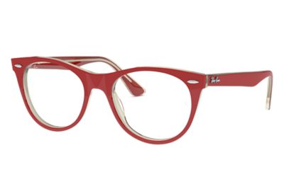 ray ban red frames