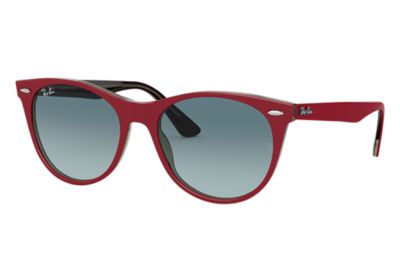 ray ban glasses red