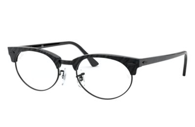 Ray Ban Prescription Glasses Clubmaster Oval Optics Rb3946v Shiny Black Acetate 0rx3946v Ray Ban Usa