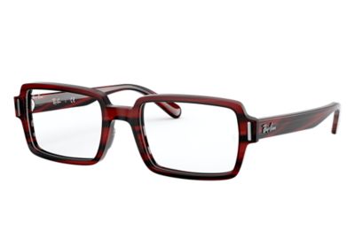 Ray Ban Prescription Glasses Benji Optics Rb5473 Striped Red Acetate 0rx Ray Ban Uk