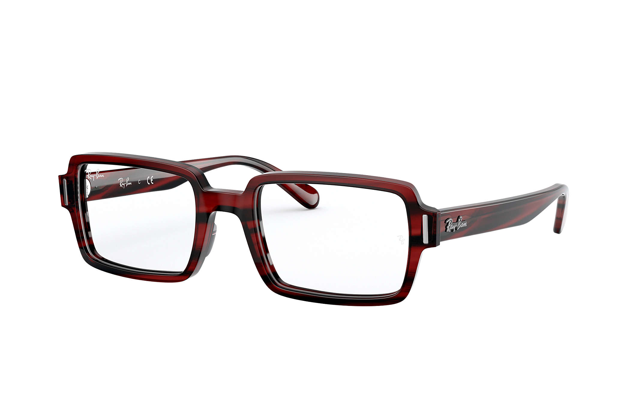 Ray Ban Prescription Glasses Benji Optics Rb5473 Striped Red Acetate 0rx Ray Ban Uk