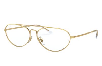 RAY BAN RB6454 OPTICS  ARISTA GOLD FASSUNG KLAR GLAS 58-14