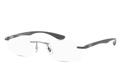 RAY BAN RB8724 OPTICS  GRAU FASSUNG KLAR GLAS 54-17