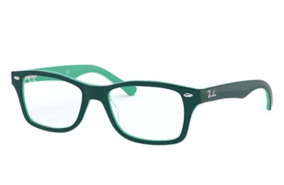 RAY BAN RB1531 EYEGLASSES GREEN ON FULL EMERALD FRAME DEMO LENS LENSES POLARIZED 46-16