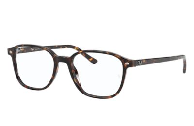 RAY BAN LEONARD OPTICS  HAVANA FASSUNG KLAR GLAS POLARISIERT 49-17