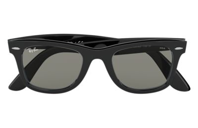 ray ban wayfarer black and clear