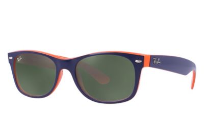 ray ban wayfarer blue orange