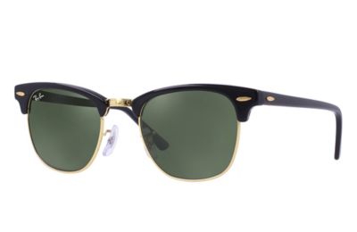 Ray Ban Clubmaster Classic Rb3016 Polished Black Acetate Green Prescription Lenses 0rb3016w Ray Ban Usa