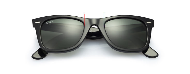  Ray-ban sunglasses bridge width