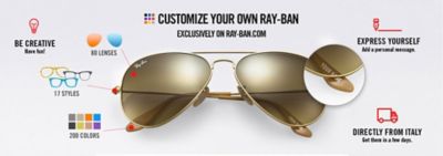ray ban etched logo